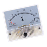 Max 85C1 DC Rectangle Ammeter Amp Current Tester Analog Panel Voltmeter 0-50 V