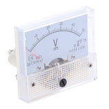 Max 85C1 DC Rectangle Ammeter Amp Current Tester Analog Panel Voltmeter 0-50 V