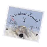 Max 85C1 DC Rectangle Ammeter Amp Current Tester Analog Panel Voltmeter 0-75 V