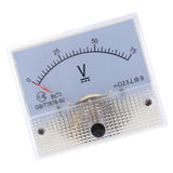 Max 85C1 DC Rectangle Ammeter Amp Current Tester Analog Panel Voltmeter 0-75 V