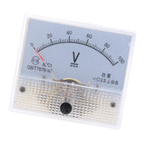 Max 85C1 DC Rectangle Ammeter Amp Current Tester Analog Panel Voltmeter 0-100 V