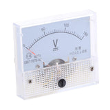 Max 85C1 DC Rectangle Ammeter Amp Current Tester Analog Panel Voltmeter 0-150 V