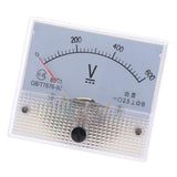 Max 85C1 DC Rectangle Ammeter Amp Current Tester Analog Panel Voltmeter 0-600 V