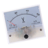 Max 85C1 DC Rectangle Ammeter Amp Current Tester Analog Panel Voltmeter 0-600 V
