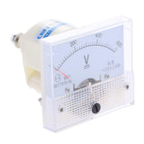 Max 85C1 DC Rectangle Ammeter Amp Current Tester Analog Panel Voltmeter 0-600 V