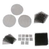 Max Plastic Drainage Mesh Sheet Bonsai Flowerpot Bottom Net Bug Pest Control 30 x 20 cm 5pcs
