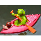 Max Water Floating Turtle Lotus Leaf Ornament Pond Decor 8 Rose Red Raft Turtle