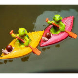 Max Water Floating Turtle Lotus Leaf Ornament Pond Decor 8 Rose Red Raft Turtle
