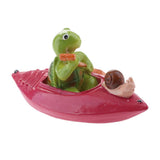 Max Water Floating Turtle Lotus Leaf Ornament Pond Decor 8 Rose Red Raft Turtle