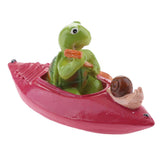 Max Water Floating Turtle Lotus Leaf Ornament Pond Decor 8 Rose Red Raft Turtle