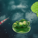Max Simulation Resin Floating Frogs Fairy Garden Terrarium Outdoor Statues B
