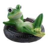 Max Simulation Resin Floating Frogs Fairy Garden Terrarium Outdoor Statues E