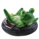 Max Simulation Resin Floating Frogs Fairy Garden Terrarium Outdoor Statues E