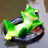 Max Simulation Resin Floating Frogs Fairy Garden Terrarium Outdoor Statues E