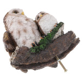 Max Realistic Owl Animal Home Garden Decoration Simulation Artificial Owl Brown