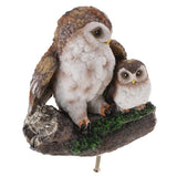 Max Realistic Owl Animal Home Garden Decoration Simulation Artificial Owl Brown