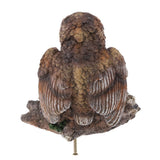 Max Realistic Owl Animal Home Garden Decoration Simulation Artificial Owl Brown