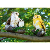 Max Realistic Owl Animal Home Garden Decoration Simulation Artificial Owl Brown