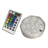 Max Waterproof Pool Wall Light LED Color Changing Remote Control 10cm 12 LED