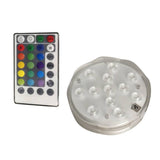 Max Waterproof Pool Wall Light LED Color Changing Remote Control 10cm 12 LED