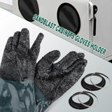 Max Pair of Gloves Heavy Duty 210mm Glove Holder & Clamp for Sand Blast Cabinet