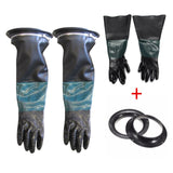 Max Pair of Gloves Heavy Duty 210mm Glove Holder & Clamp for Sand Blast Cabinet