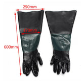 Max Pair of Gloves Heavy Duty with 2pc 210mm Glove Holder for Sand Blast Cabinet