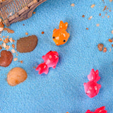 Max 10Pc Miniature Dollhouse Bonsai Craft Garden Landscape Goldfish Decor Orange