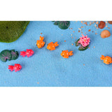 Max 10Pc Miniature Dollhouse Bonsai Craft Garden Landscape Goldfish Decor Orange