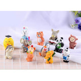 Max 12pcs Micro Landscape Decoration Animal Miniature Fairy Garden Bonsai Craft 1