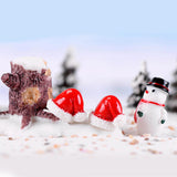 Max 10pcs Resin Micro Landscape Christmas Hat for Garden Home Xams Decor L