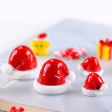 Max 10pcs Resin Micro Landscape Christmas Hat for Garden Home Xams Decor L