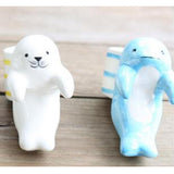 Max Creative Ceramic Mini Backpack Self Watering Animal Flower Pot Sea Dog