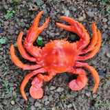 Max Fake Model Dispaly Artificial Marine Animals Decoration Red Crab - B