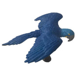 Max Miniature Animals Birds Model Figurine Statue Scupltue Toy  Blue Macaw