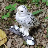 Max Miniature Animals Birds Model Figurine Statue Scupltue Toy  Snowy Owl