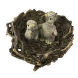 Max Miniature Animals Birds Model Figurine Statue Scupltue Toy  Birds with nest