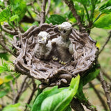 Max Miniature Animals Birds Model Figurine Statue Scupltue Toy  Birds with nest