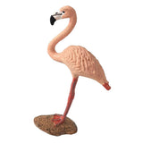 Max Miniature Animals Birds Model Figurine Statue Scupltue Toy  Pink Flamingo