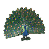 Max Miniature Animals Birds Model Figurine Statue Scuplture Toy  Peacock