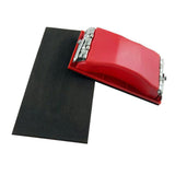 Max Rectangle Grit Abrasive Paper Sandpaper Holder Hand Sander Red Black S