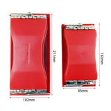 Max Rectangle Grit Abrasive Paper Sandpaper Holder Hand Sander Red Black S