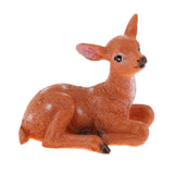Max Fairy Garden Supplies Resin Mini Deer Micro Landscape Home Lawn Ornament A