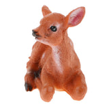Max Fairy Garden Supplies Resin Mini Deer Micro Landscape Home Lawn Ornament A