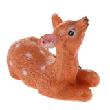 Max Fairy Garden Supplies Resin Mini Deer Micro Landscape Home Lawn Ornament B