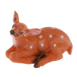 Max Fairy Garden Supplies Resin Mini Deer Micro Landscape Home Lawn Ornament B