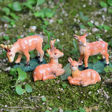 Max Mini Deer Figurines Lawn Ornament Animal Statues Garden Art A