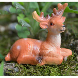 Max Mini Deer Figurines Lawn Ornament Animal Statues Garden Art C