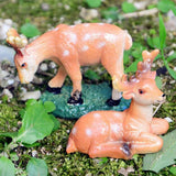 Max Mini Deer Figurines Lawn Ornament Animal Statues Garden Art C
