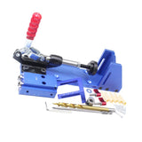 Maxbell Mini Pocket Hole Drill Dowel Jig w/Step Drilling Bit Woodworking Tool Kit